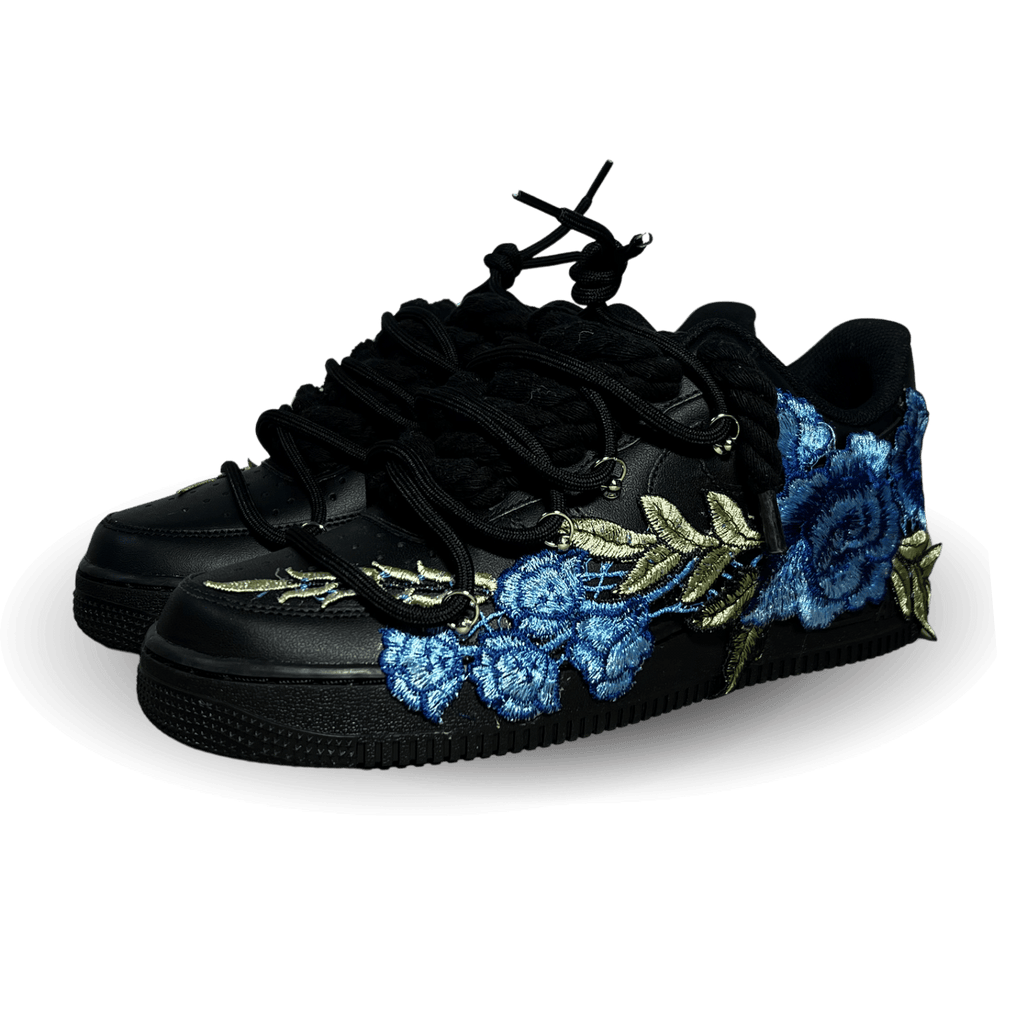 Nike Air Force 1 Black Rose Blue Laced Up Csanadsoles