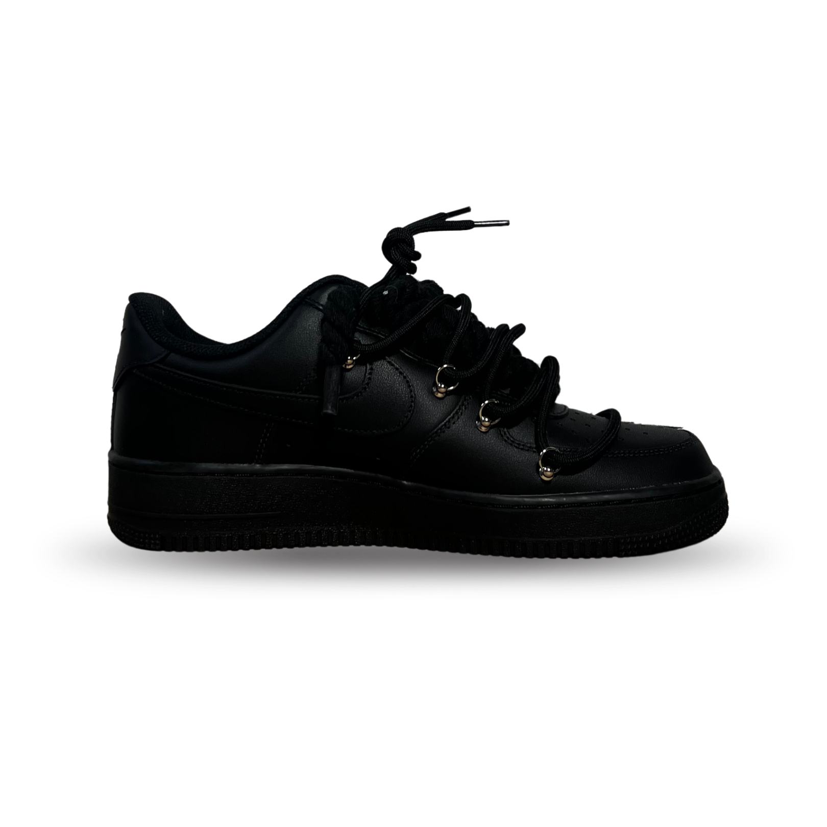 Nike Air Force 1 Black Rose Blue Laced Up Belső oldalnézet