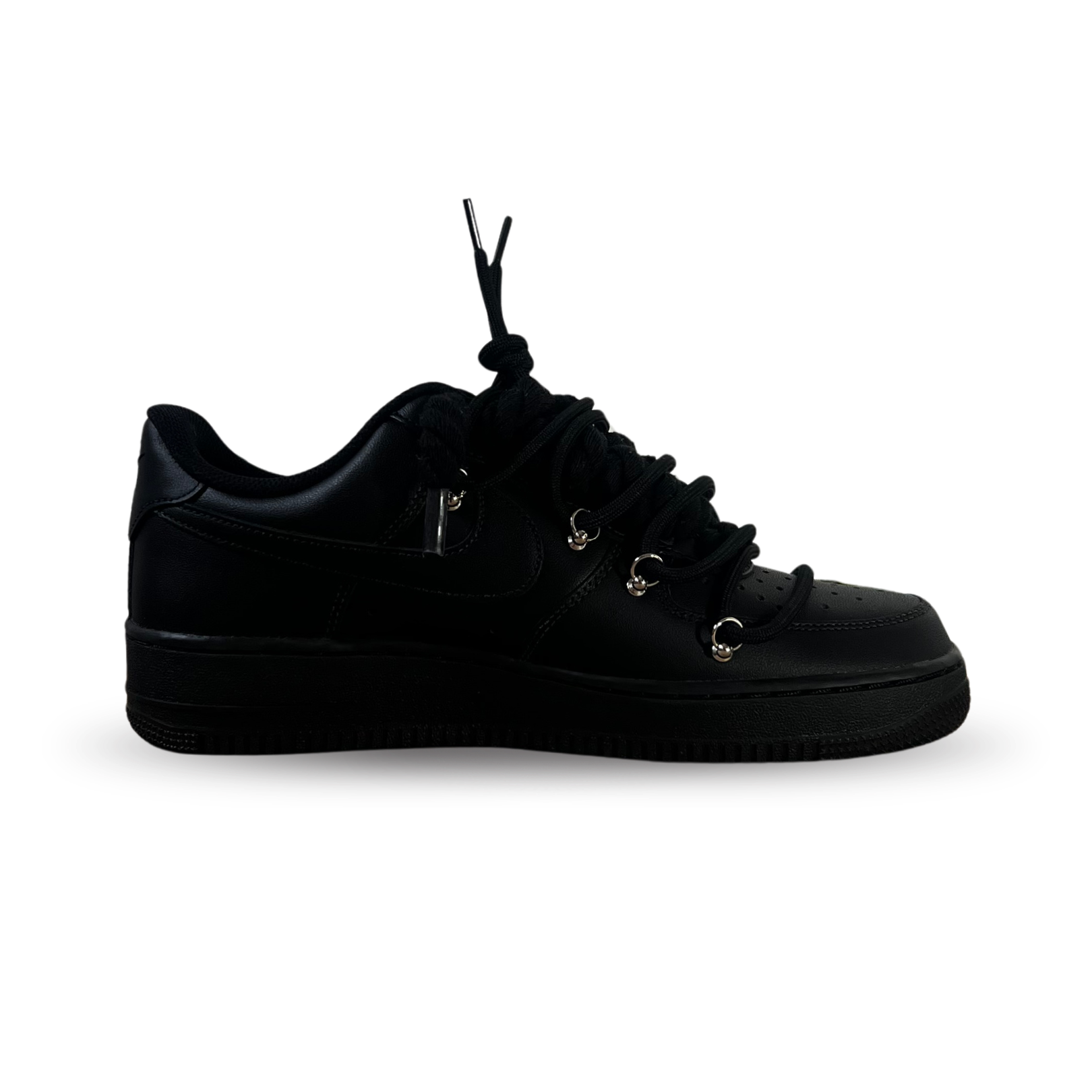 Nike Air Force 1 Black Rose Green Laced Up Belső oldalnézed