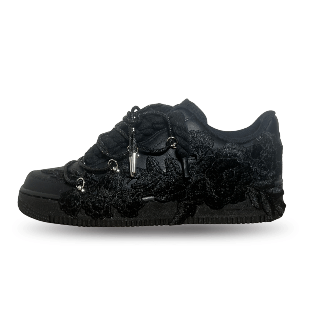 Nike Air Force 1 Black Rose Pure Black Diamond oldalnézet