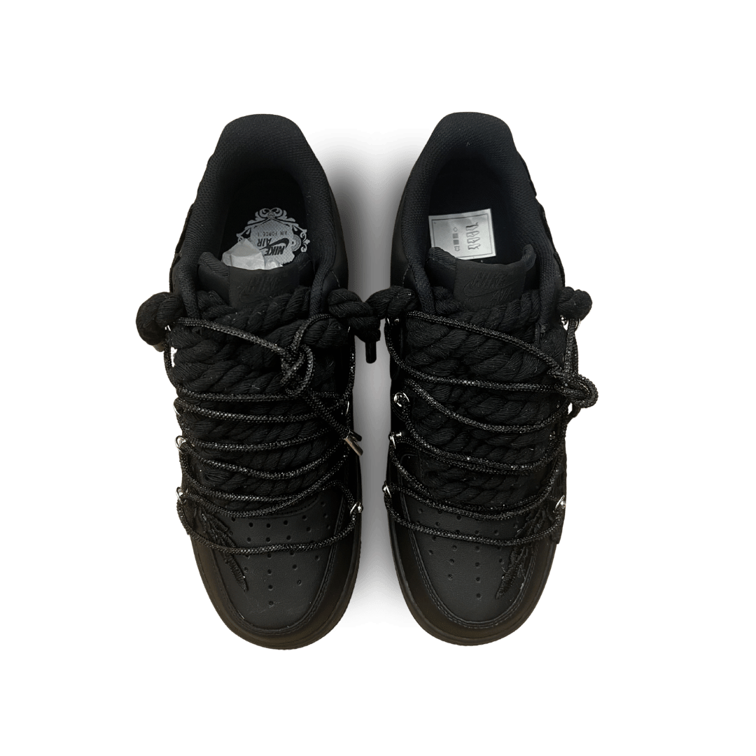 Nike Air Force 1 Black Rose Pure Black Diamond felülnézet