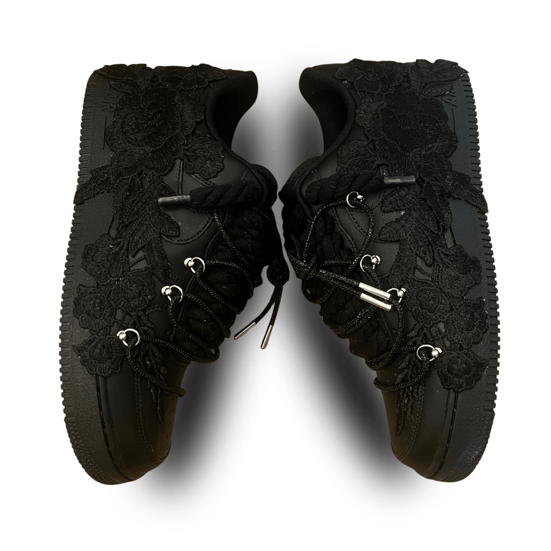 Nike Air Force 1 Black Rose Pure Black Diamond rosenézet