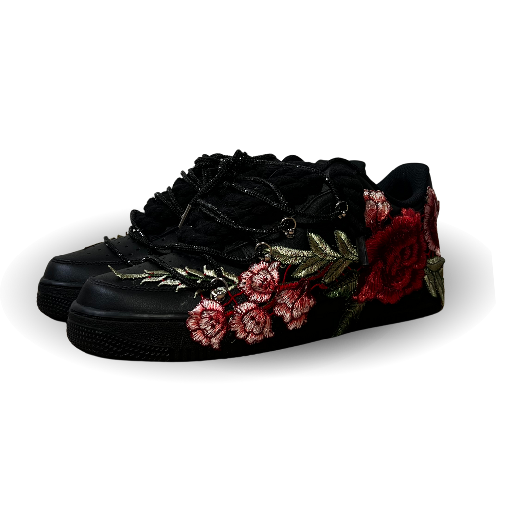 Nike Air Force 1 Black Rose Red Diamond Csanadsoles