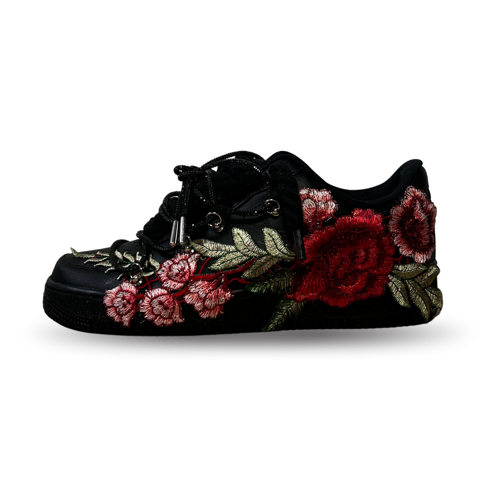 Nike Air Force 1 Black Rose Red Diamond Oldalnézet