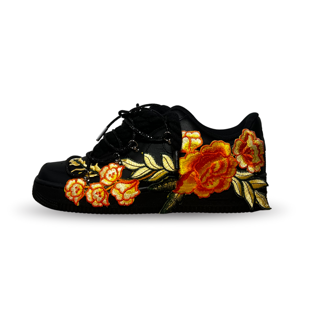 Nike Air Force 1 Black Rose Yellow Diamond Oldalnézet