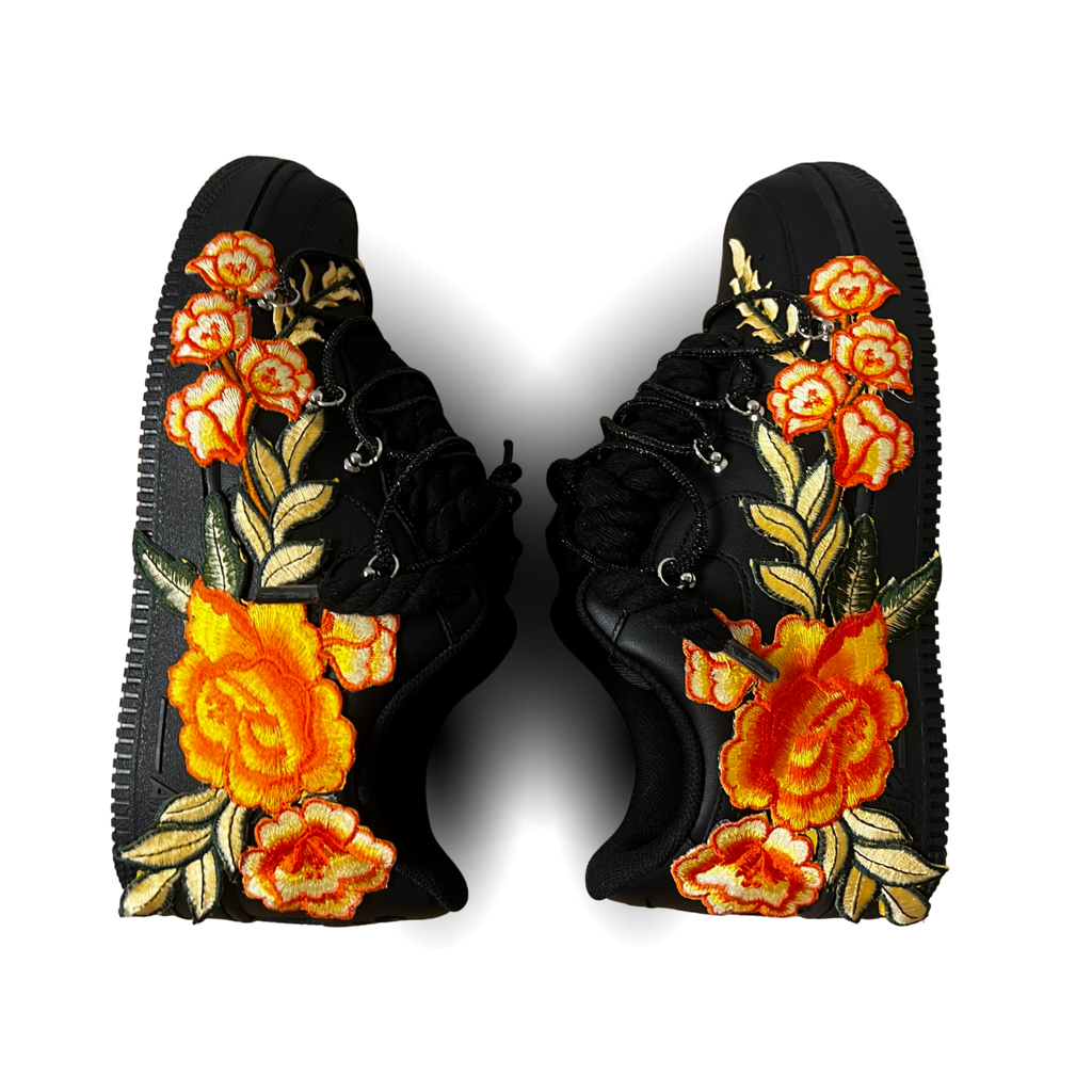 Nike Air Force 1 Black Rose Yellow Diamond Rózsanézet