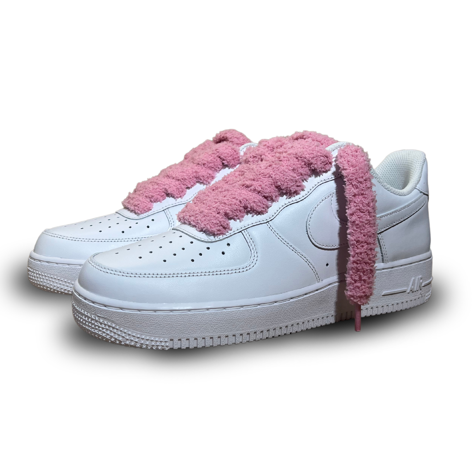 pink fluffy nike air force