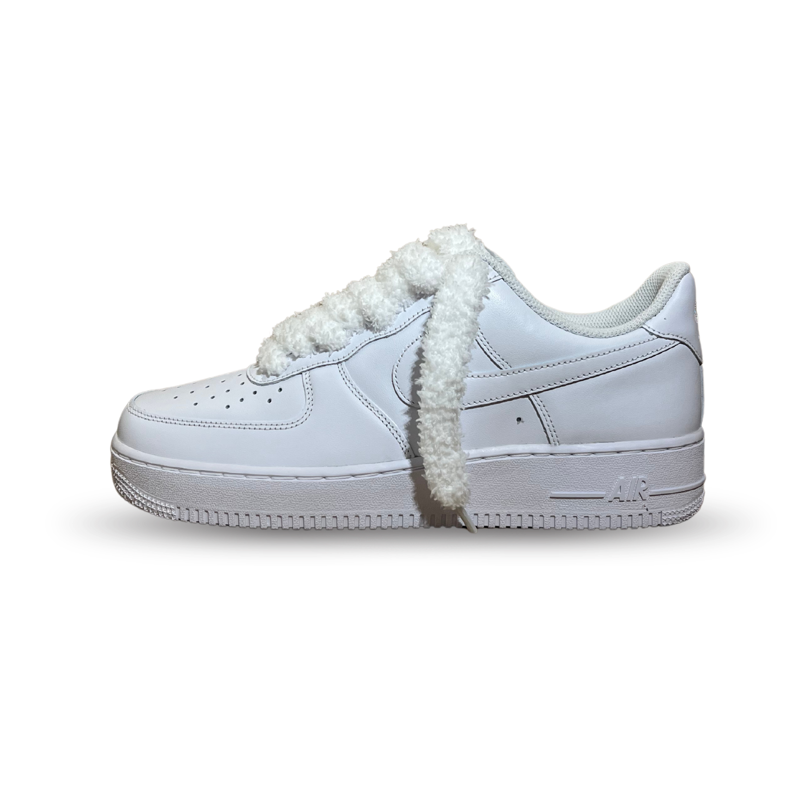 Nike Air Force 1 Fluffy Lace White Oldalnézet