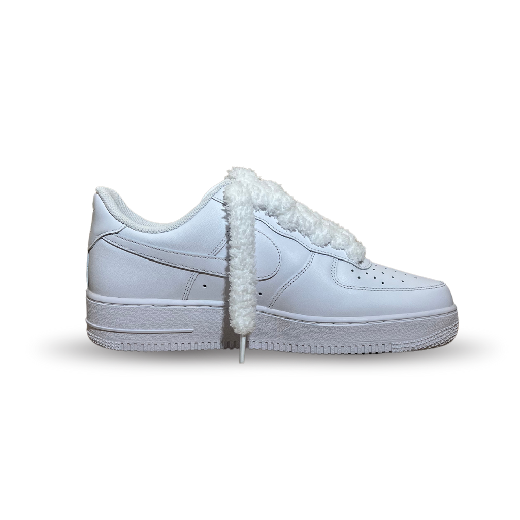 Nike Air Force 1 Fluffy Lace White Belső Oldalnézet