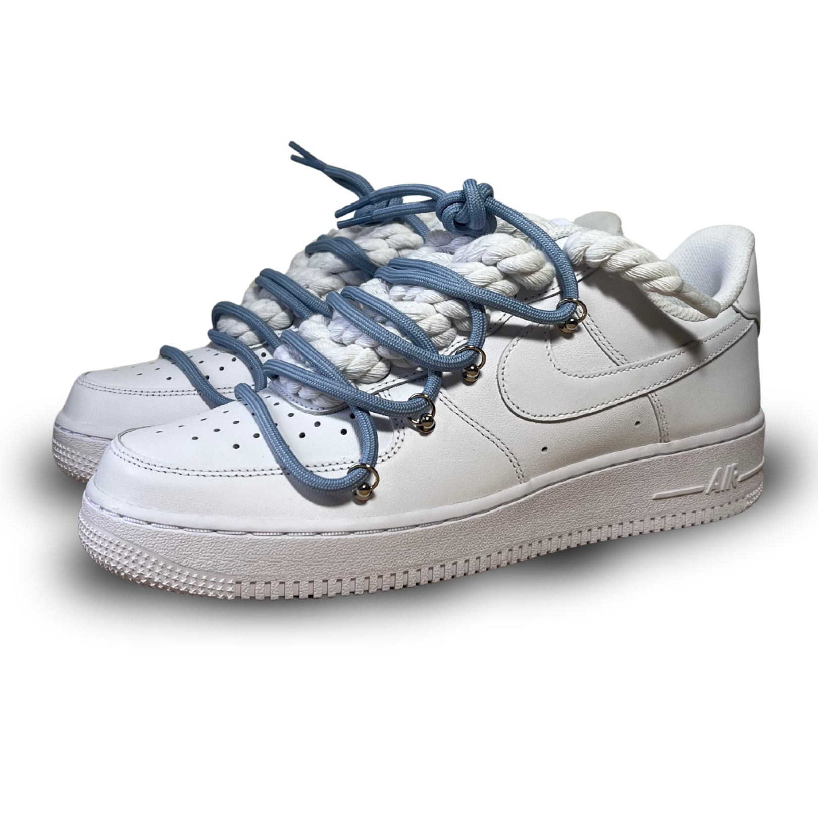Nike Air Force 1 Laced Up Rope Lace Blue Csanadsoles