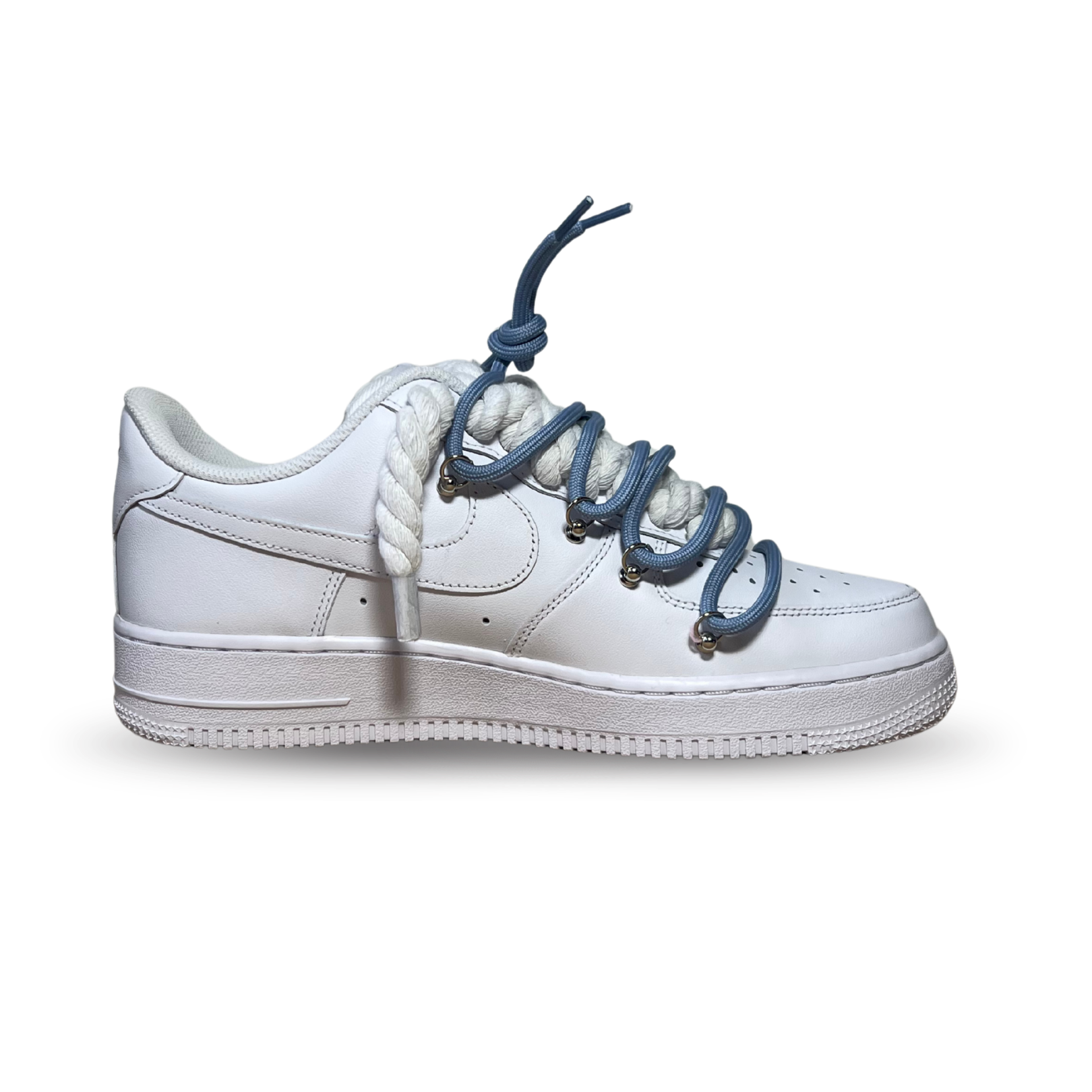 Nike Air Force 1 Laced Up Rope Lace Blue Belső oldalnézet