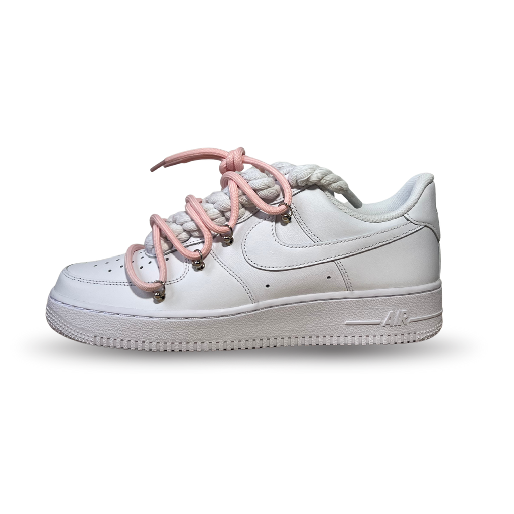 Nike Air Force 1 Laced Up Rope Lace Pink Csanadsoles