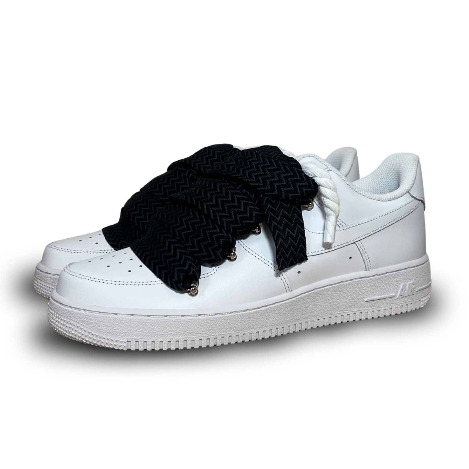 Nike Air Force 1 Lanvin Rope Lace Black Csanadsoles