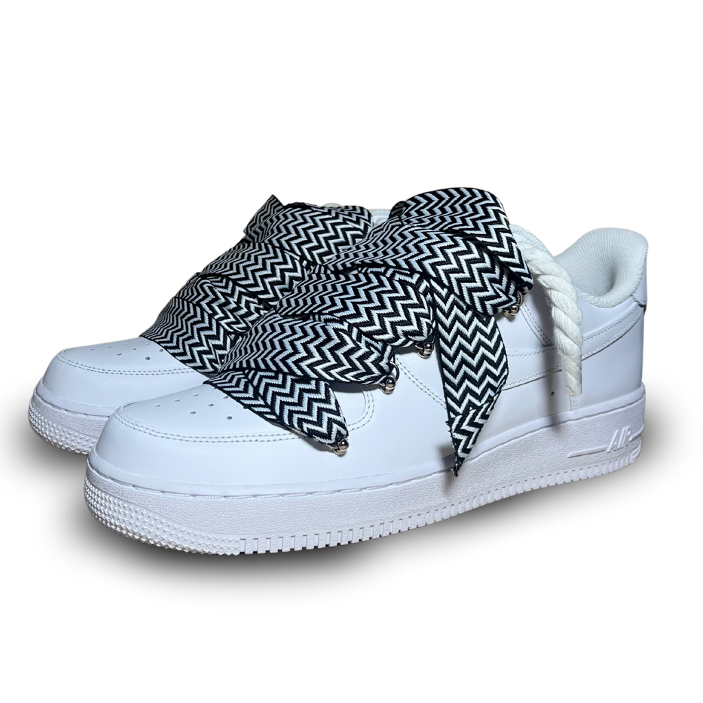 Nike Air Force 1 Lanvin Rope Lace Black White Csanadsoles