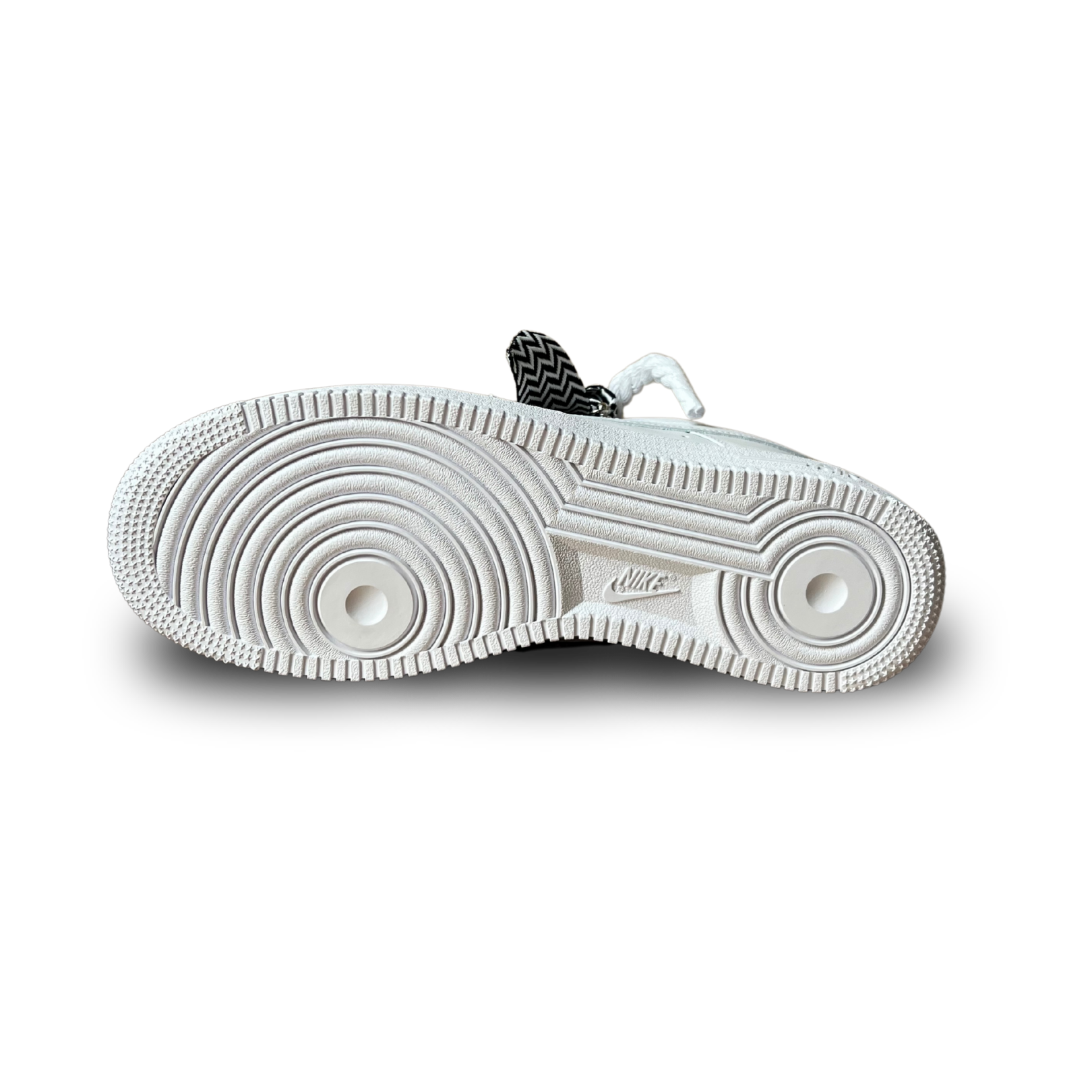 Nike Air Force 1 Lanvin Rope Lace Black White Talp