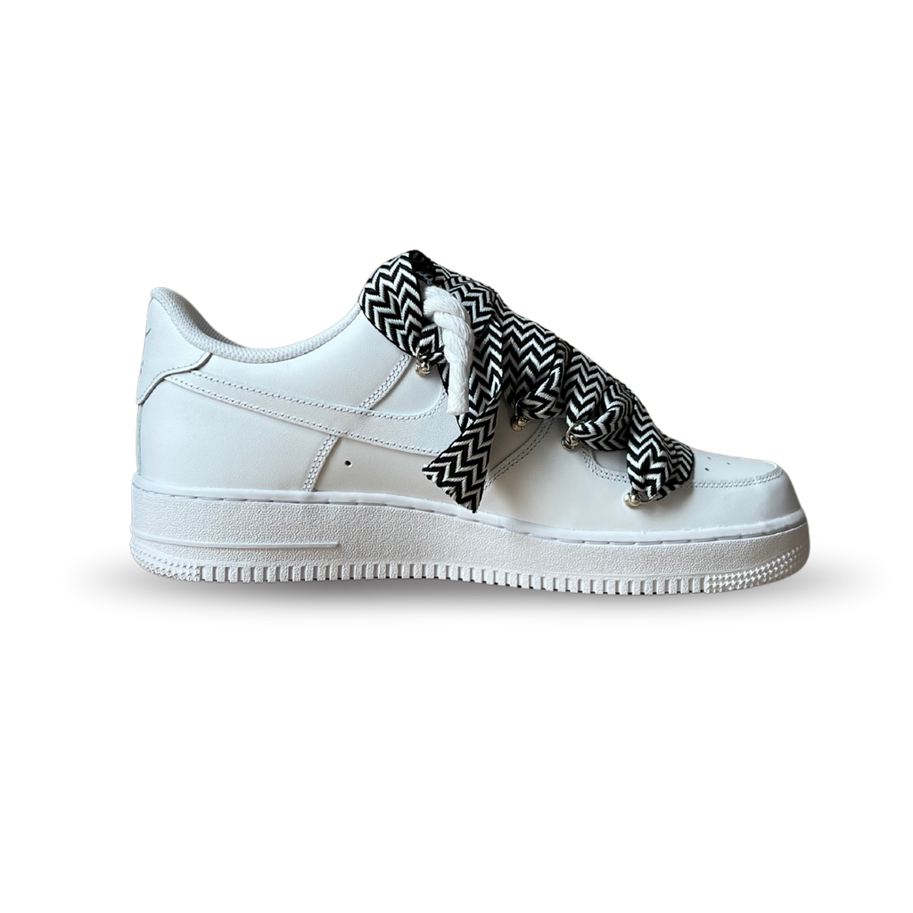 Nike Air Force 1 Lanvin Rope Lace Black White Belső Oldalnézet