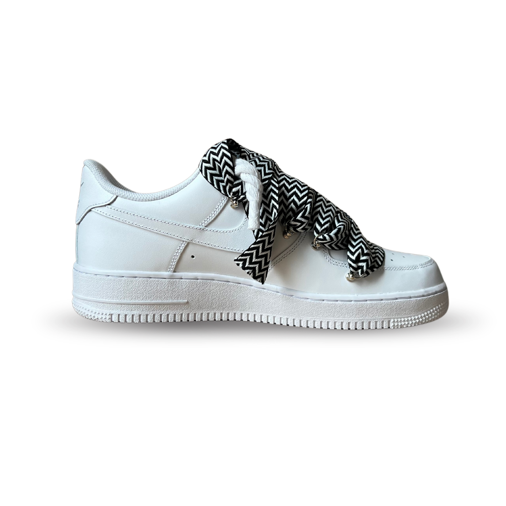 Nike Air Force 1 Lanvin Rope Lace Black White Belső Oldalnézet