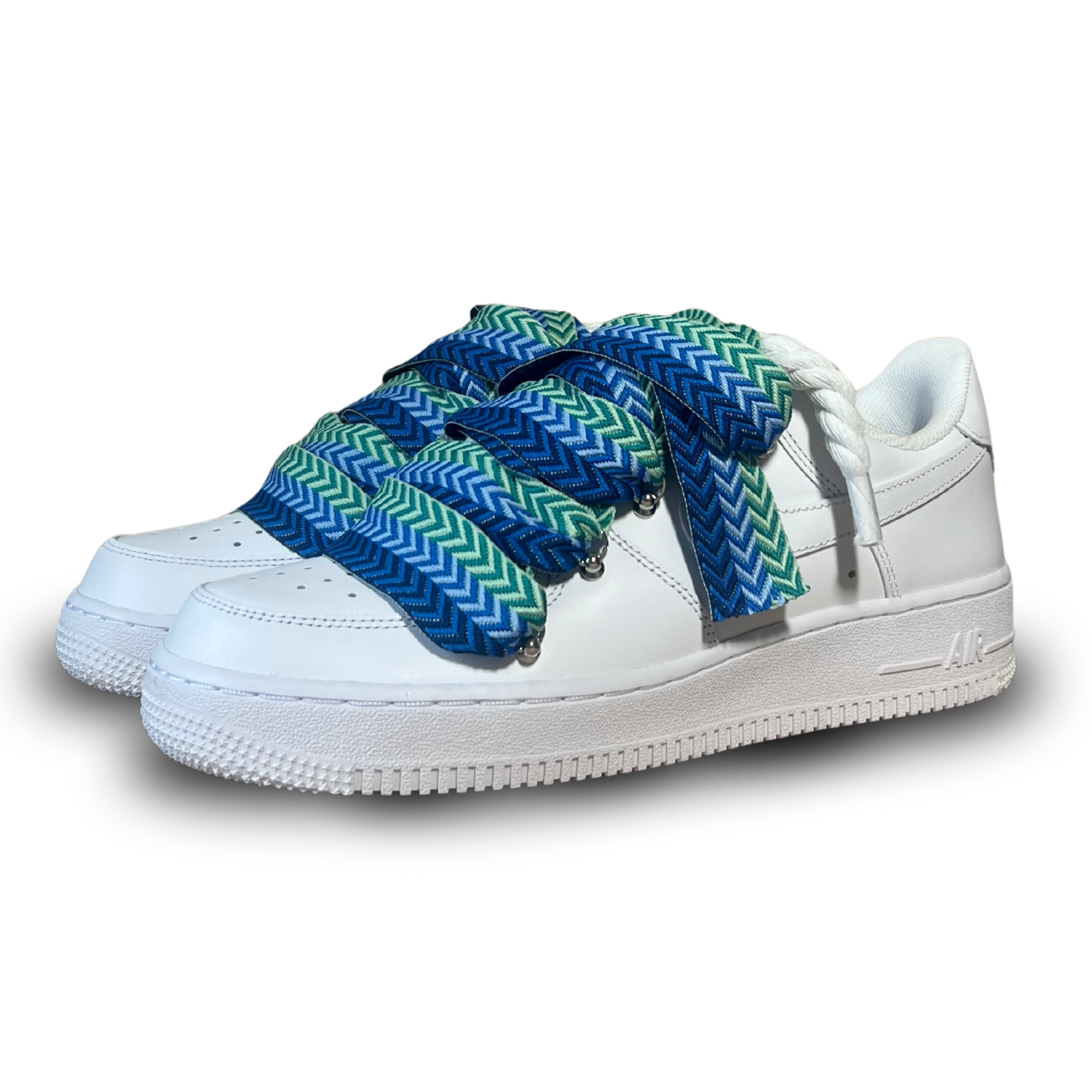 Nike Air Force 1 Lanvin Rope Lace Blue Black Csanadsoles