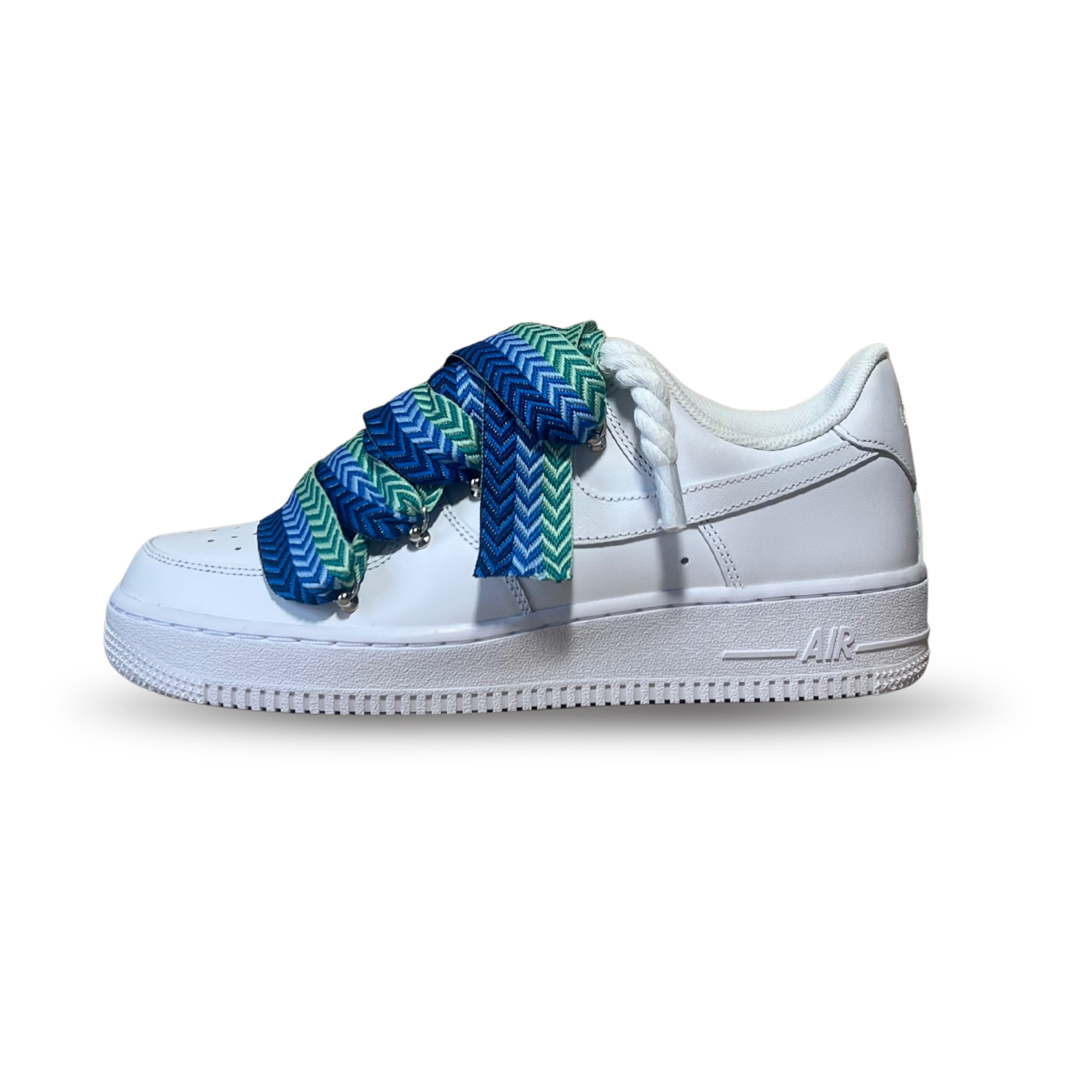 Nike Air Force 1 Lanvin Rope Lace Blue Black Oldalnézet