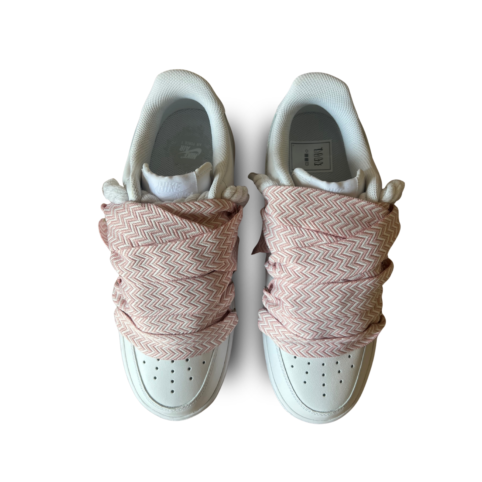 Nike Air Force 1 Lanvin Rope Lace Pink Felülnézet