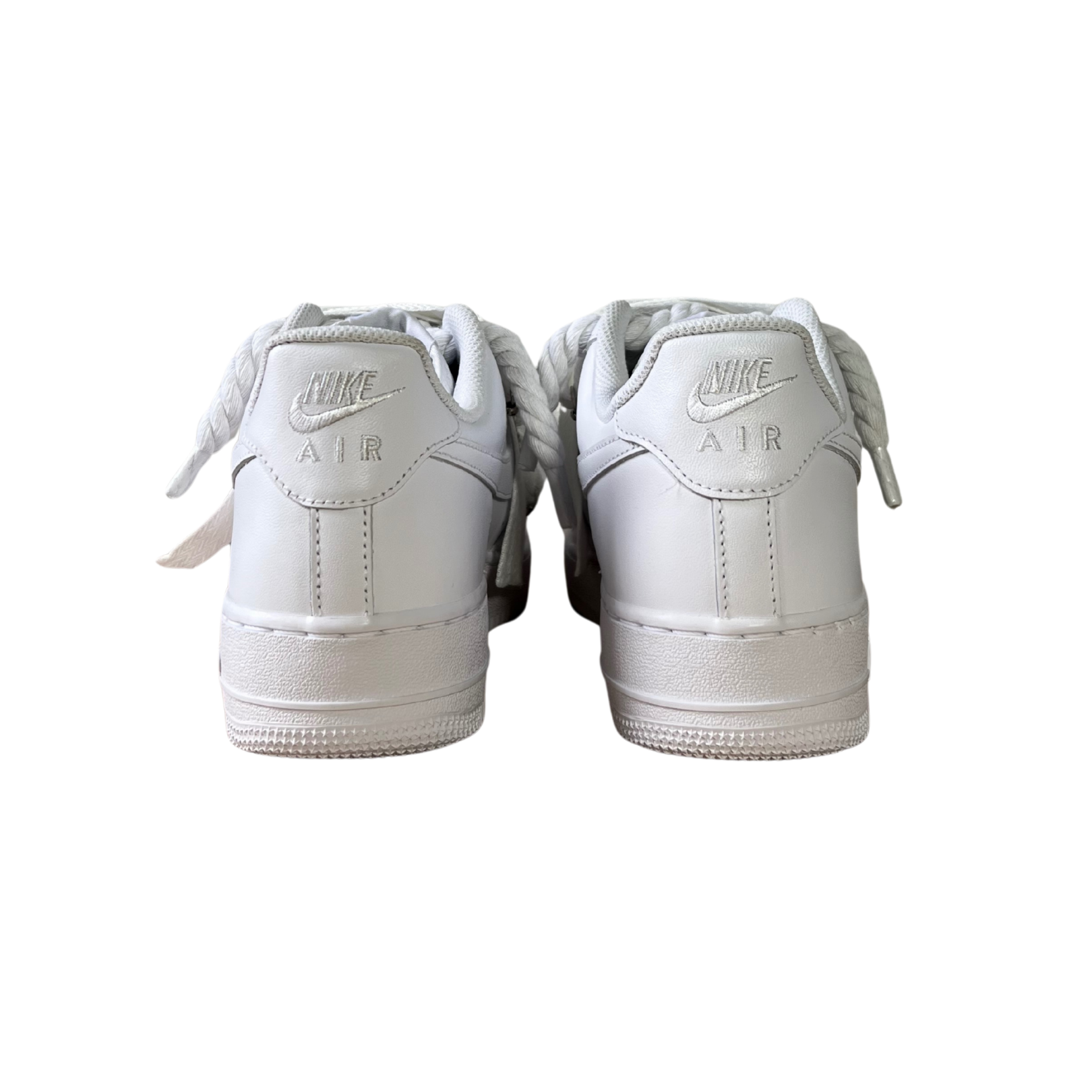 Nike Air Force 1 Lanvin Rope Lace Pure White Hátulnézet