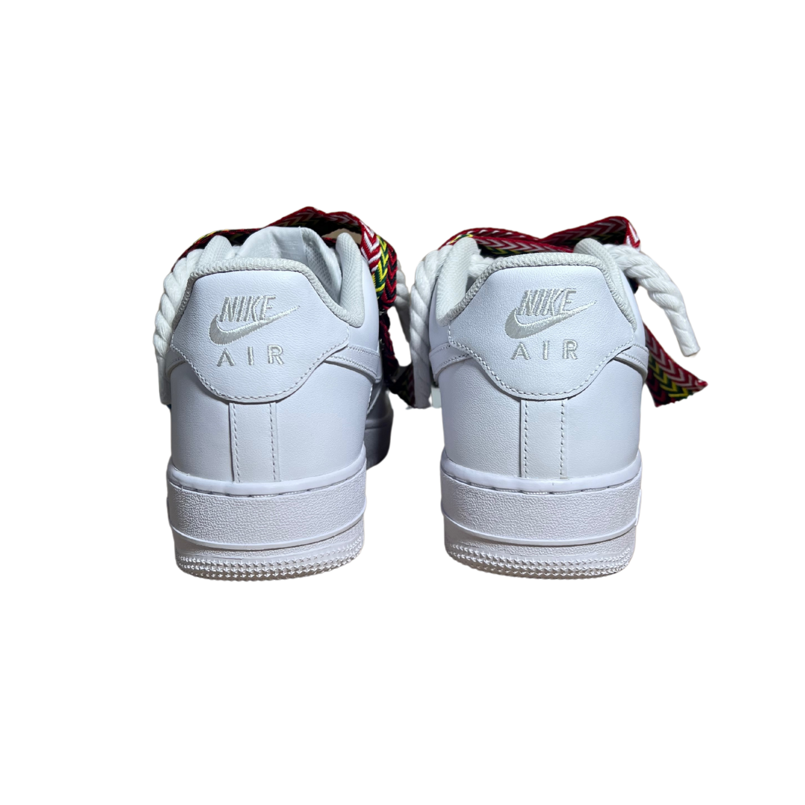 Nike Air Force 1 Lanvin Rope Lace Red Yellow Hátulnézet