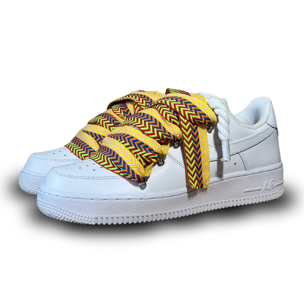 Nike Air Force 1 Lanvin Rope Lace Yellow Blue Csanadsoles