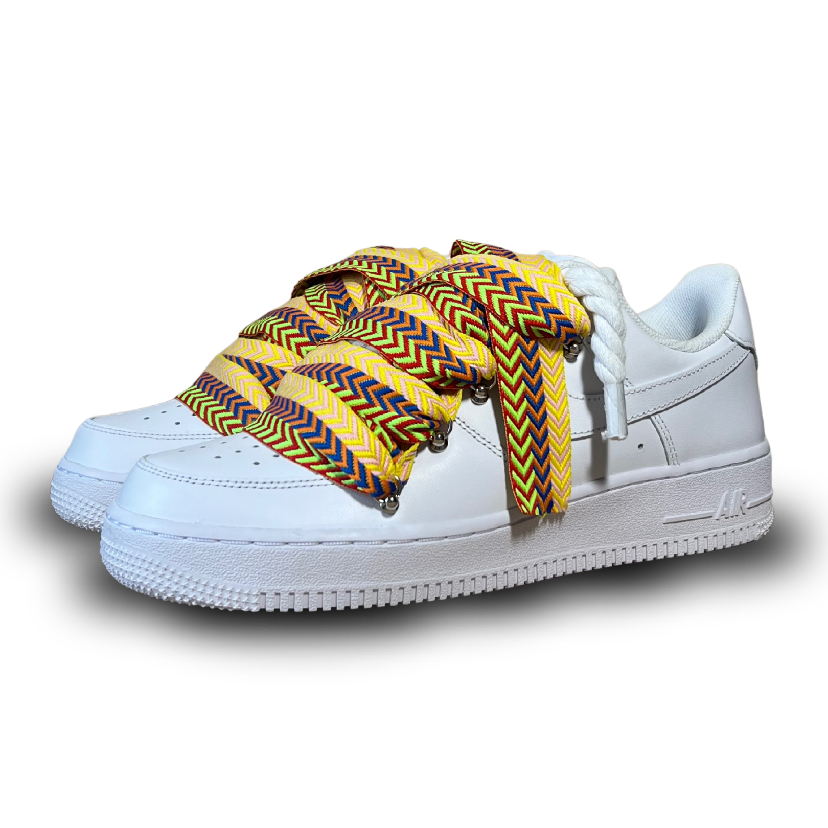 Nike Air Force 1 Lanvin Rope Lace Yellow Blue Csanadsoles