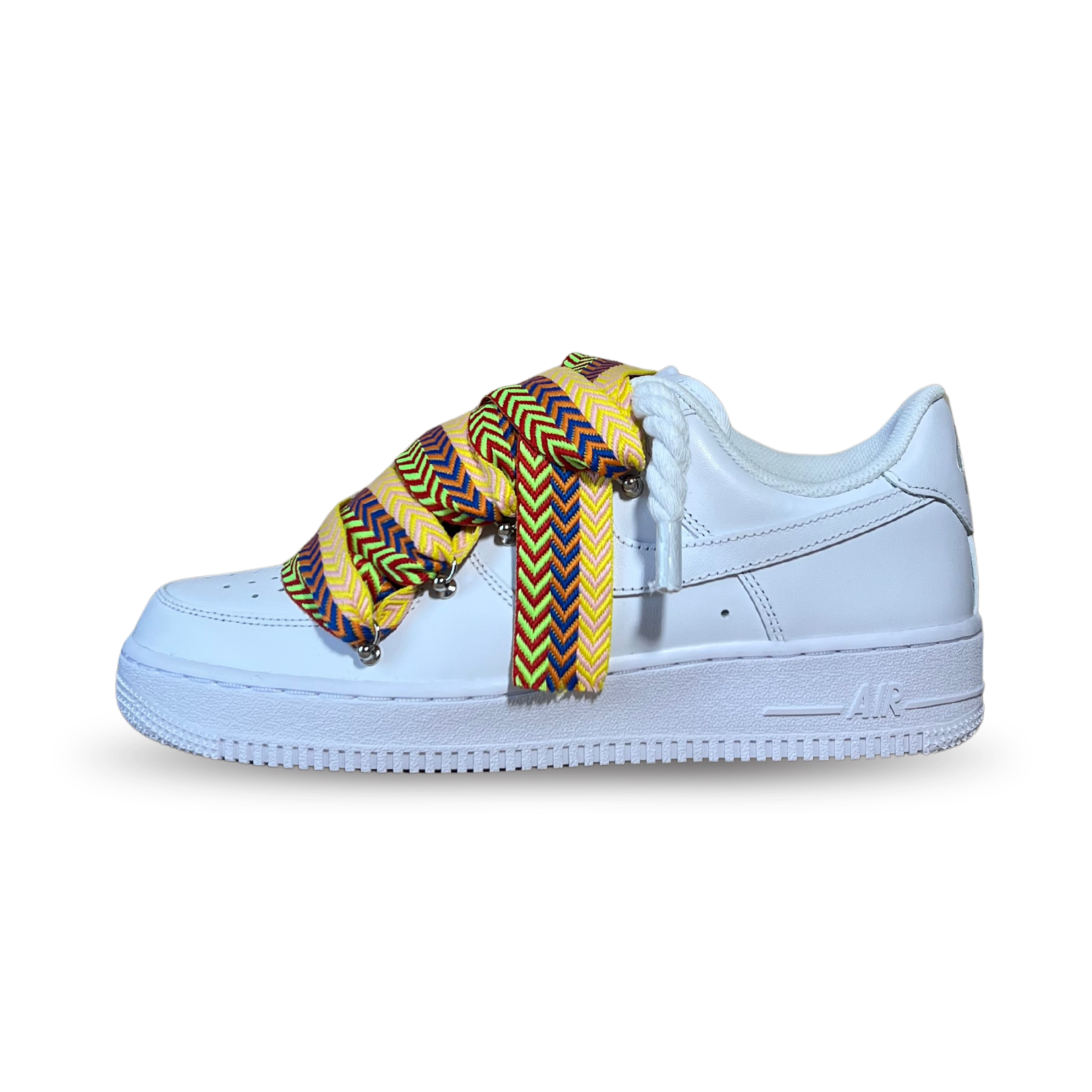 Nike Air Force 1 Lanvin Rope Lace Yellow Blue Oldalnézet