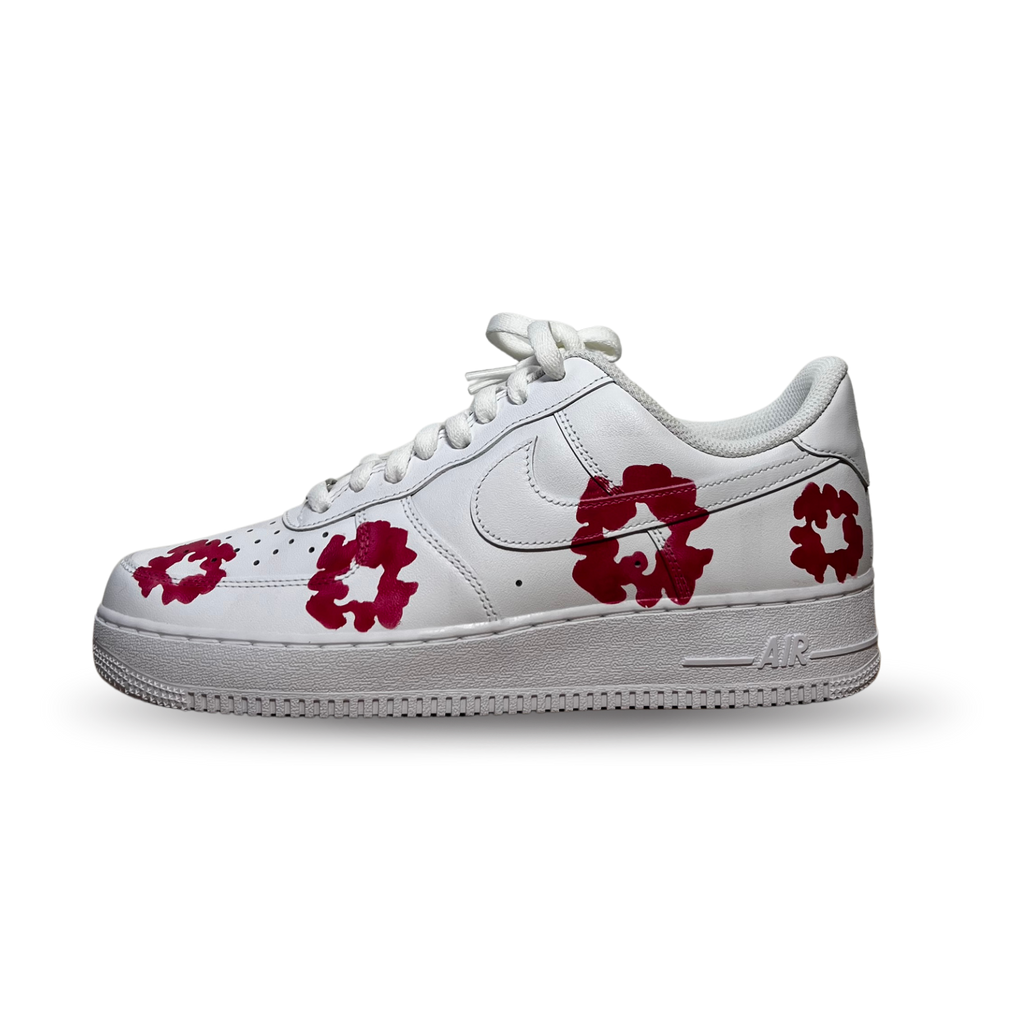 Nike Air Force 1 Low Denim Tears Custom Pink Oldalnézet