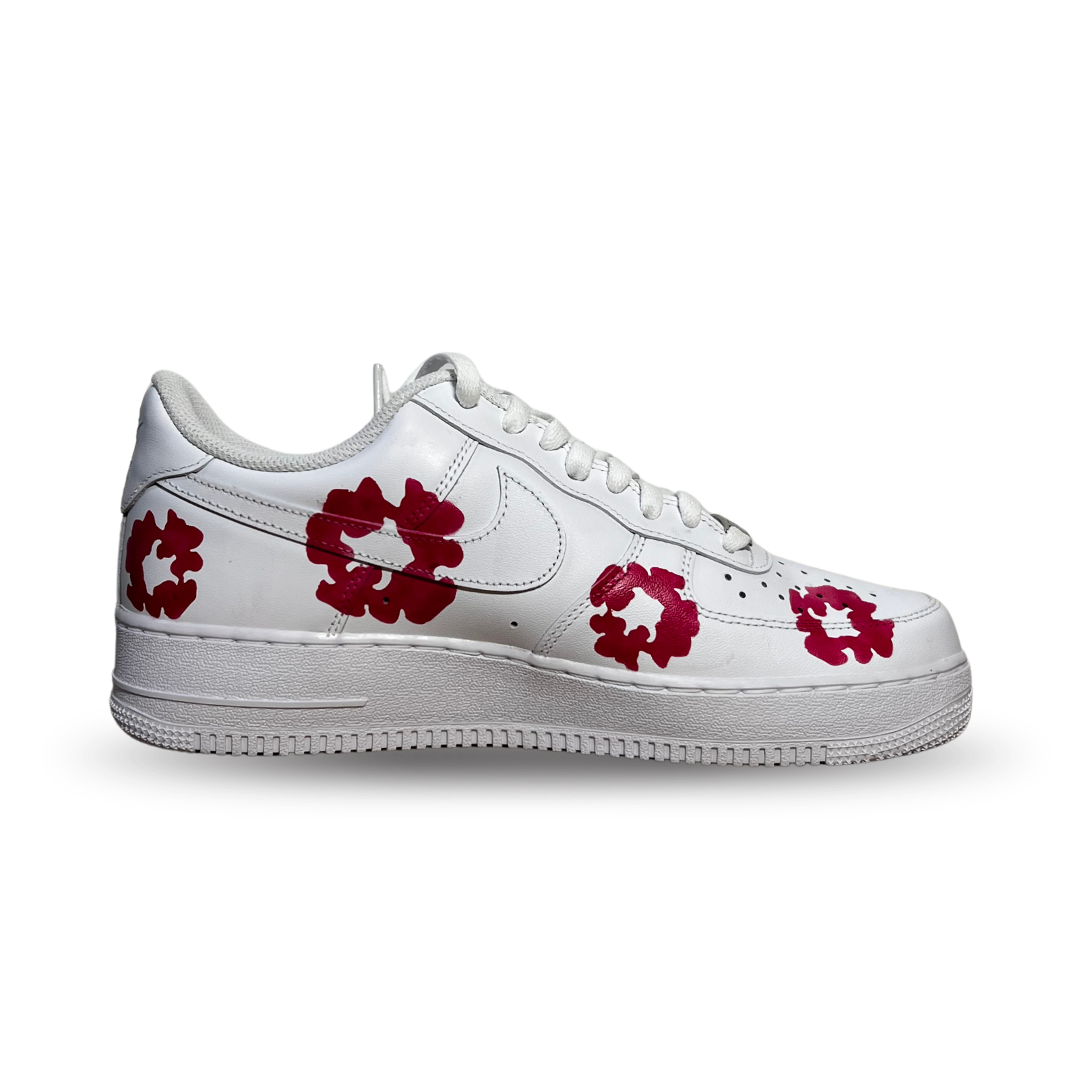 Nike Air Force 1 Low Denim Tears Custom Pink Belső oldalnézet