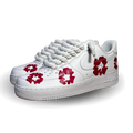 Nike Air Force 1 Low Denim Tears Custom Pink Rope Lace Csanadsoles