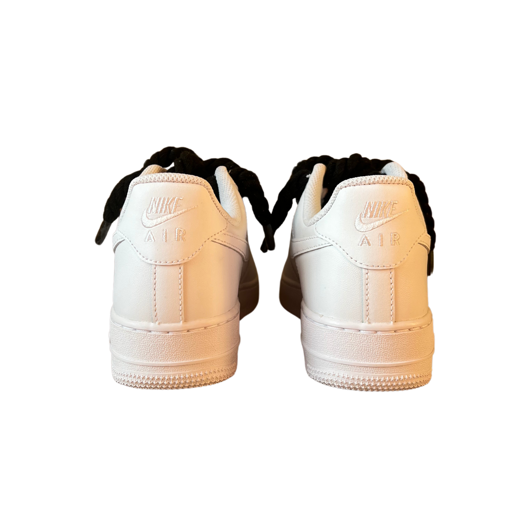Nike Air Force 1 Rope Lace Black Hátulnézet