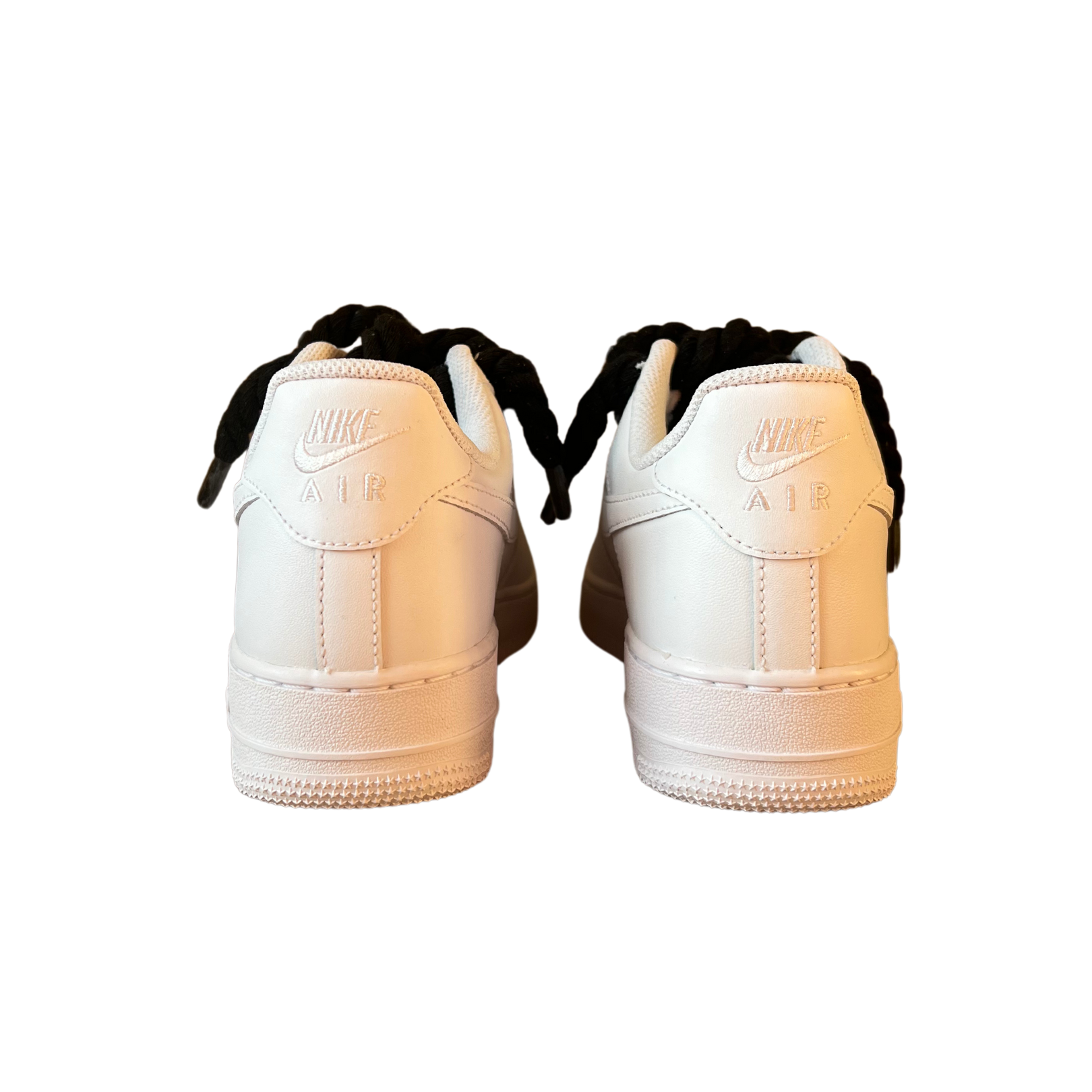 Nike Air Force 1 Rope Lace Black Hátulnézet