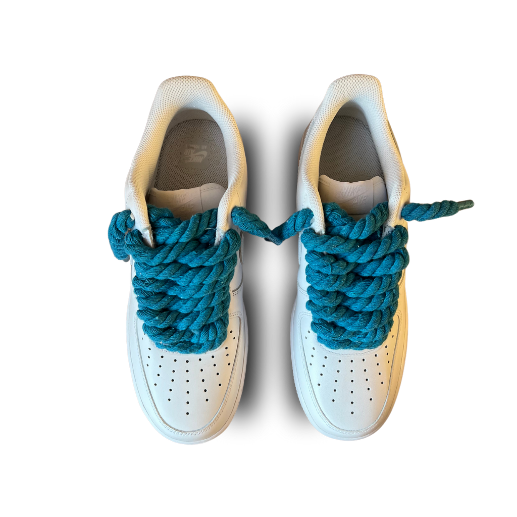 Nike Air Force 1 Rope Lace Blue Felülnézet