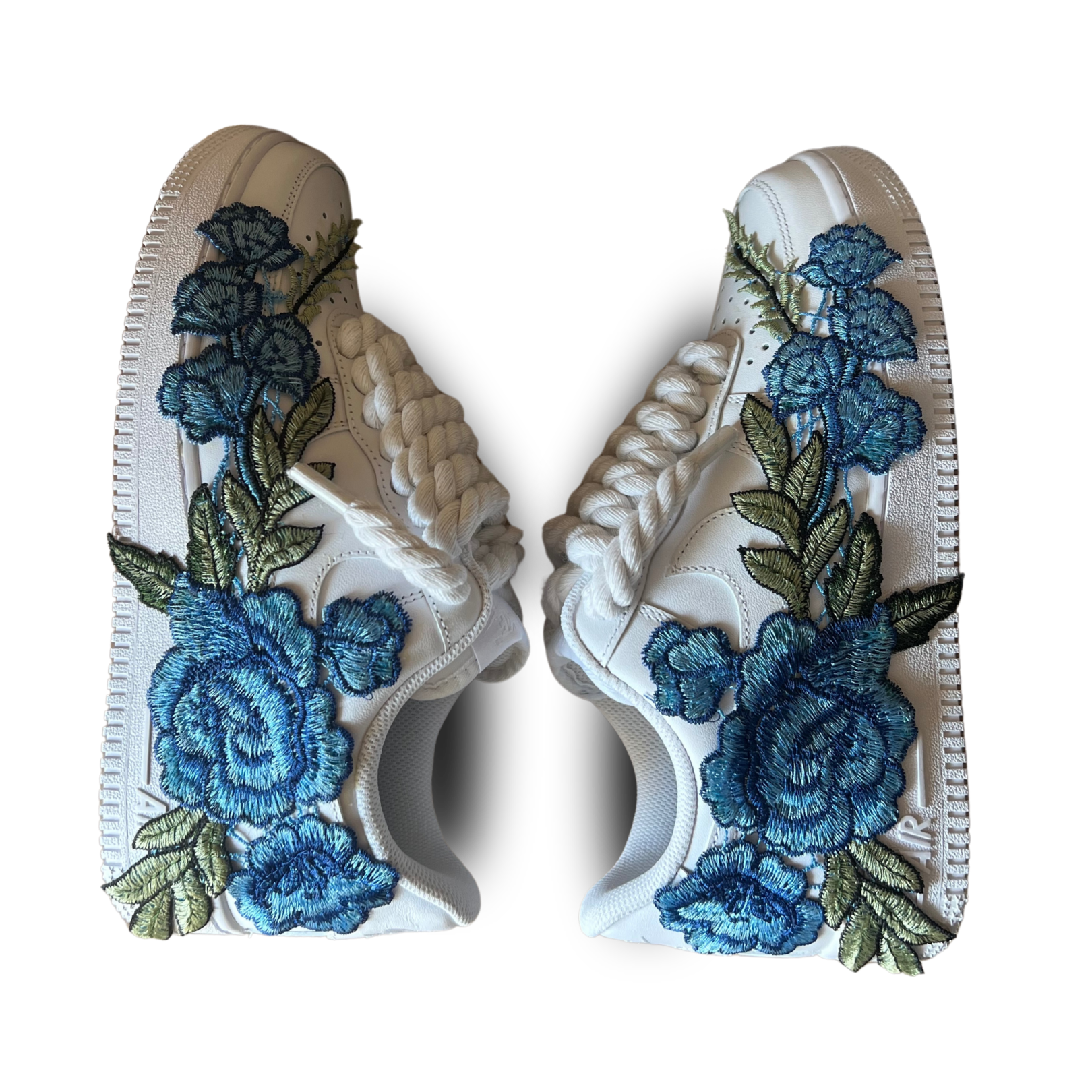 Nike Air Force 1 Rope Lace Blue Rose Rózsanézet