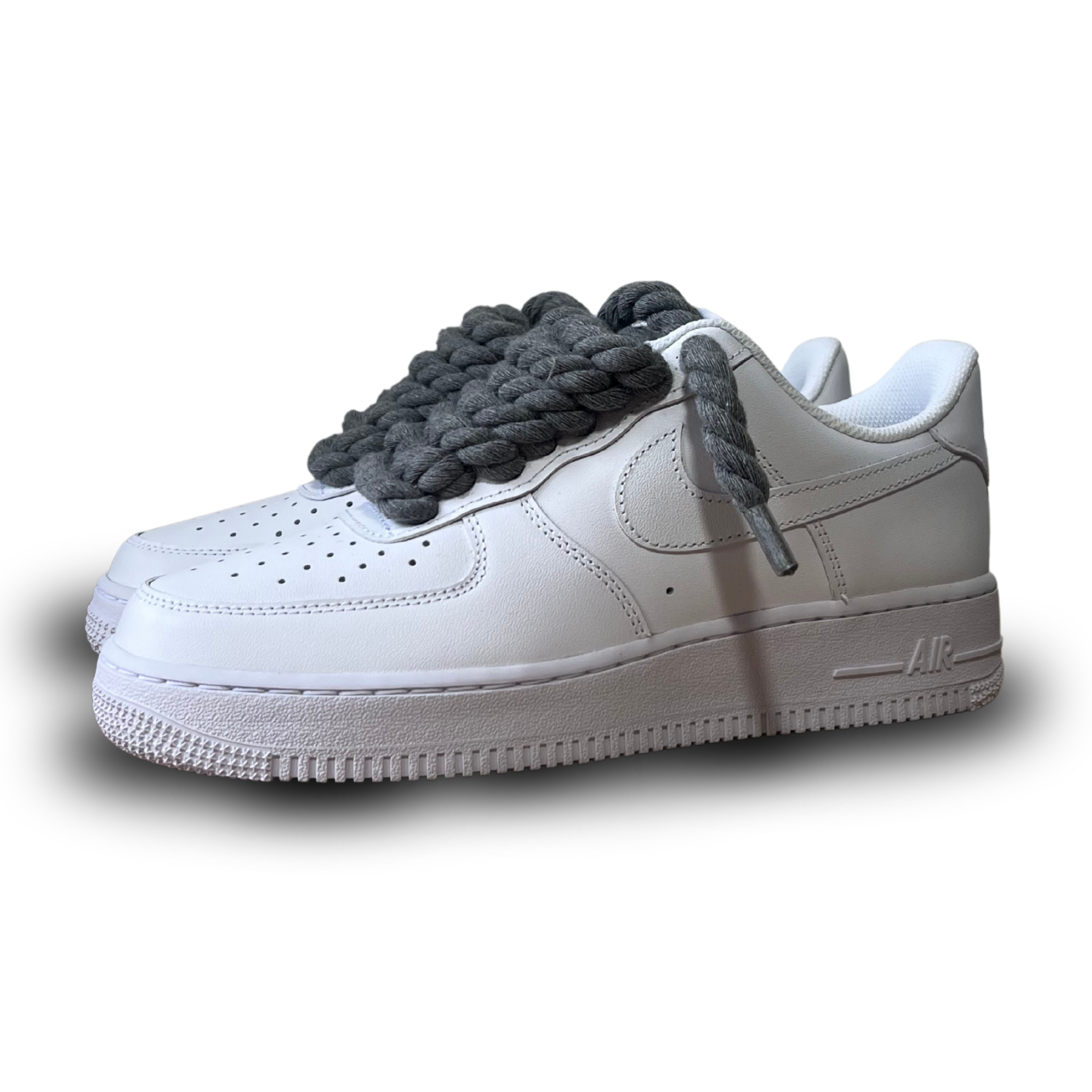 Nike Air Force 1 Rope Lace Dark Grey Csanadsoles