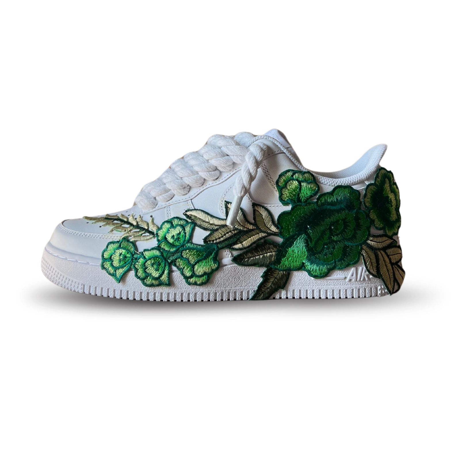 Nike Air Force 1 Rope Lace Green Rose Oldalnézet