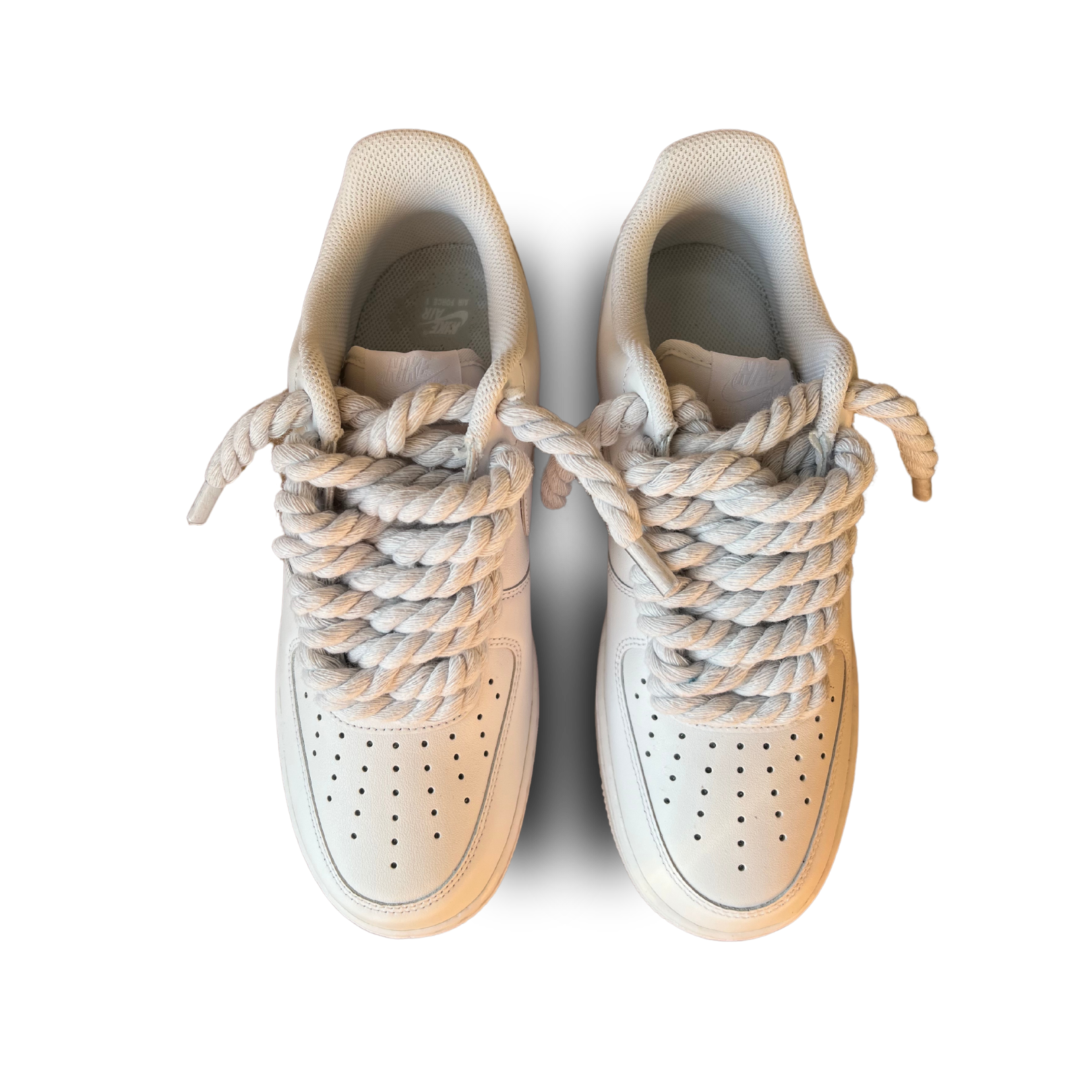 Nike Air Force 1 Rope Lace White Felülnézet