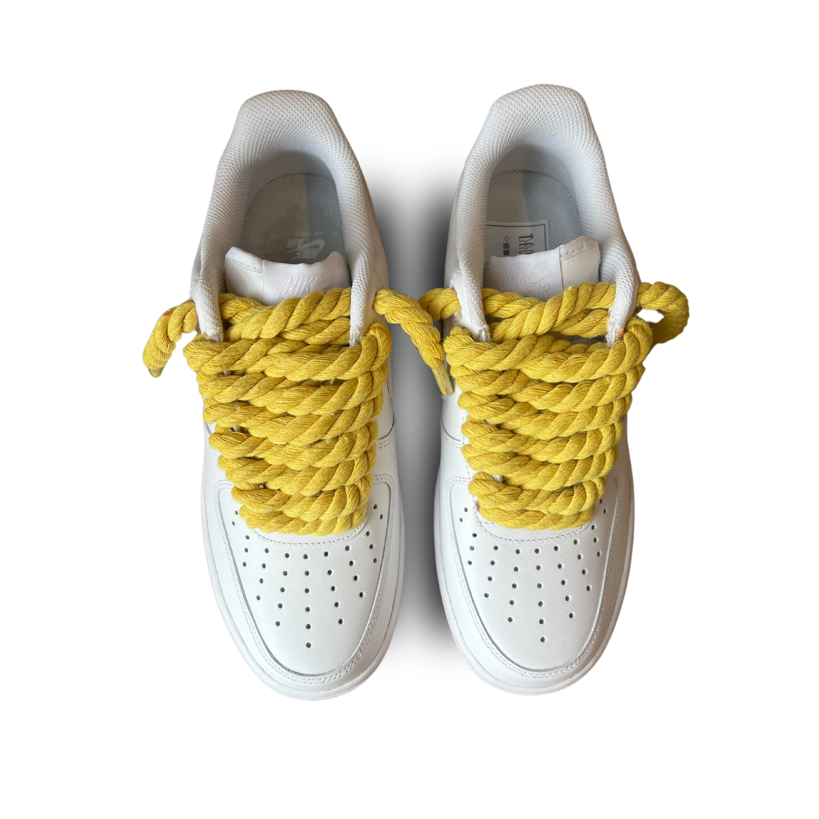 Nike Air Force 1 Rope Lace Yellow Felülnézet