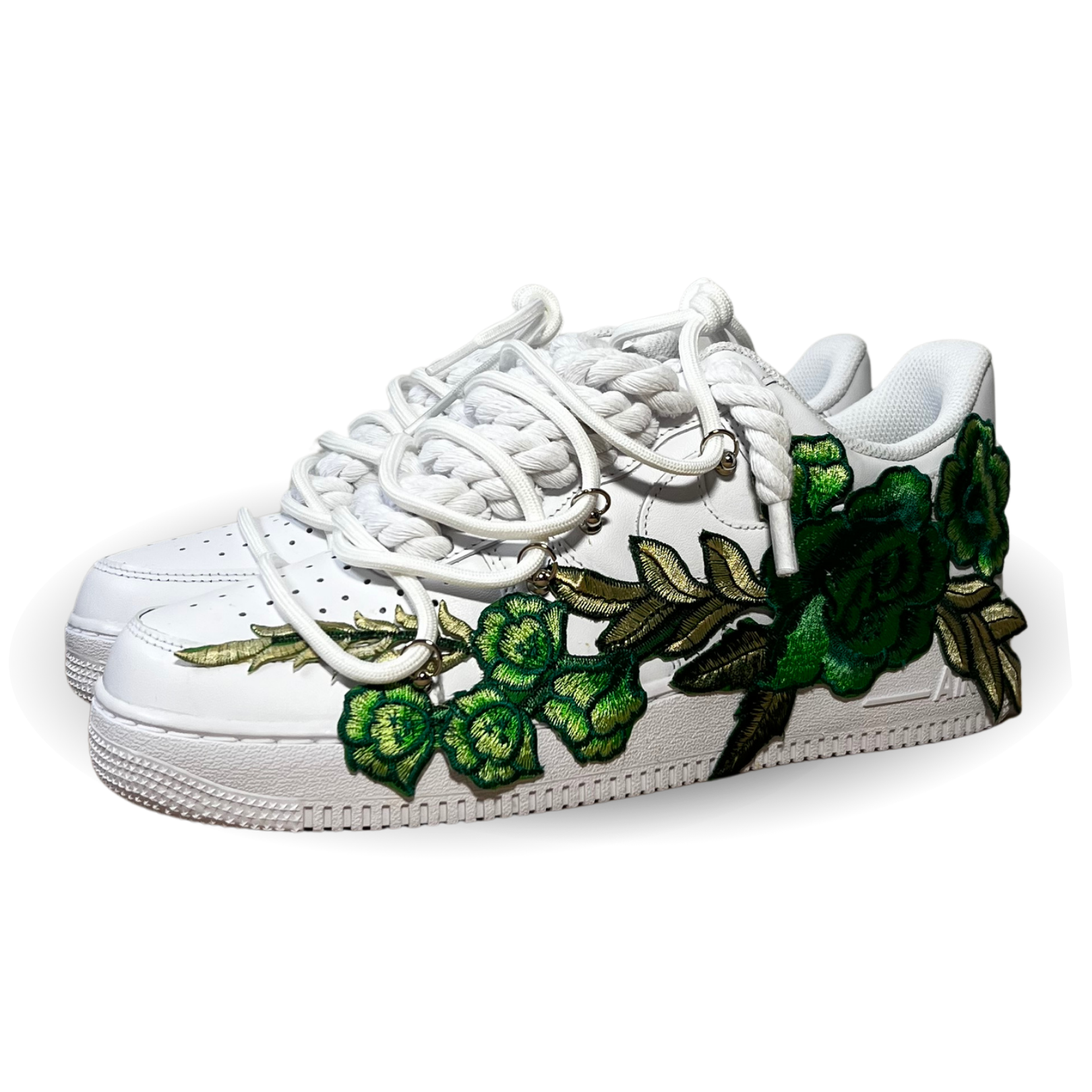 Nike Air Force 1 Rose Green Laced Up Csanadsoles