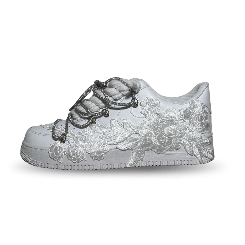 Nike Air Force 1 Rose Pure White Diamond oldalnézet