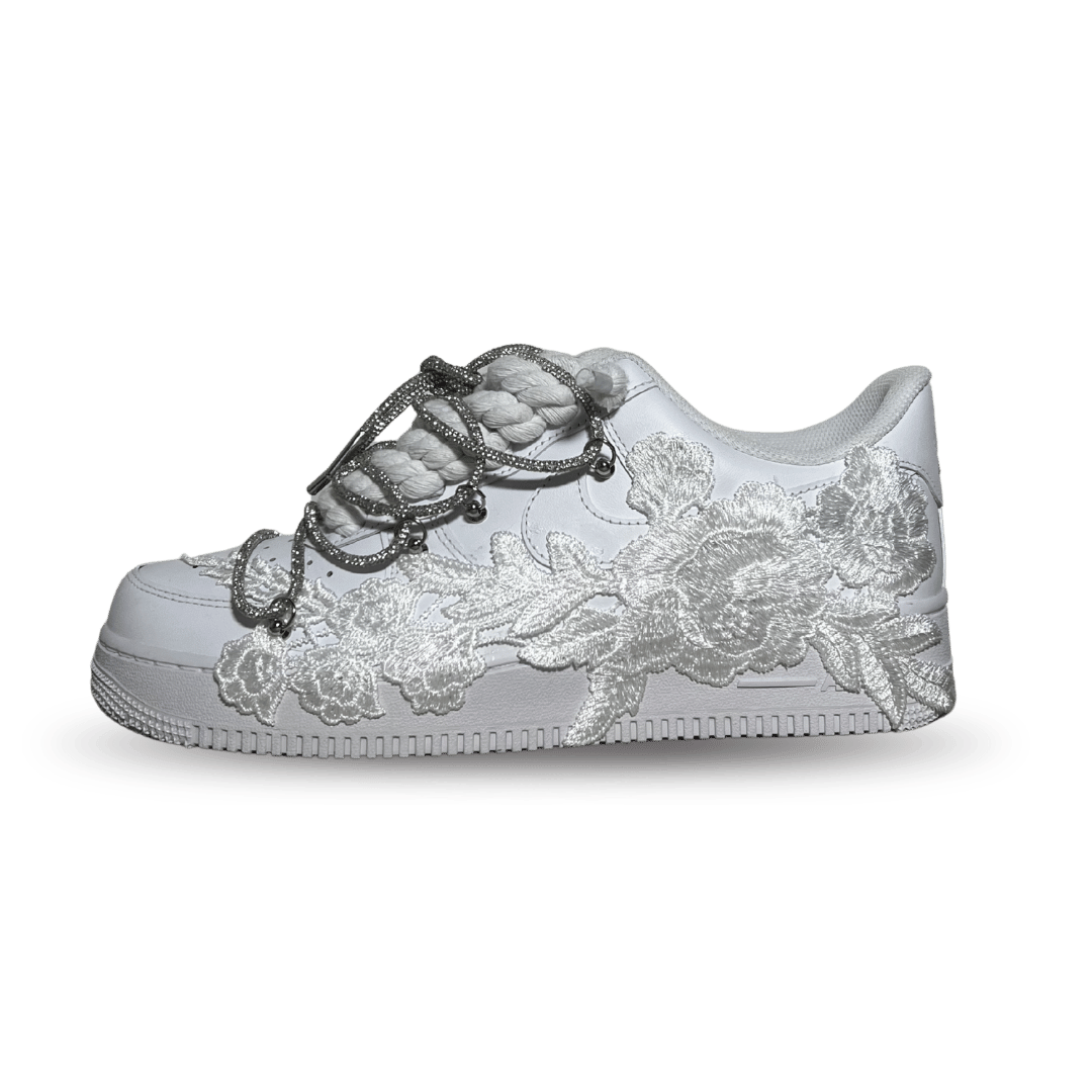 Nike Air Force 1 Rose Pure White Diamond oldalnézet