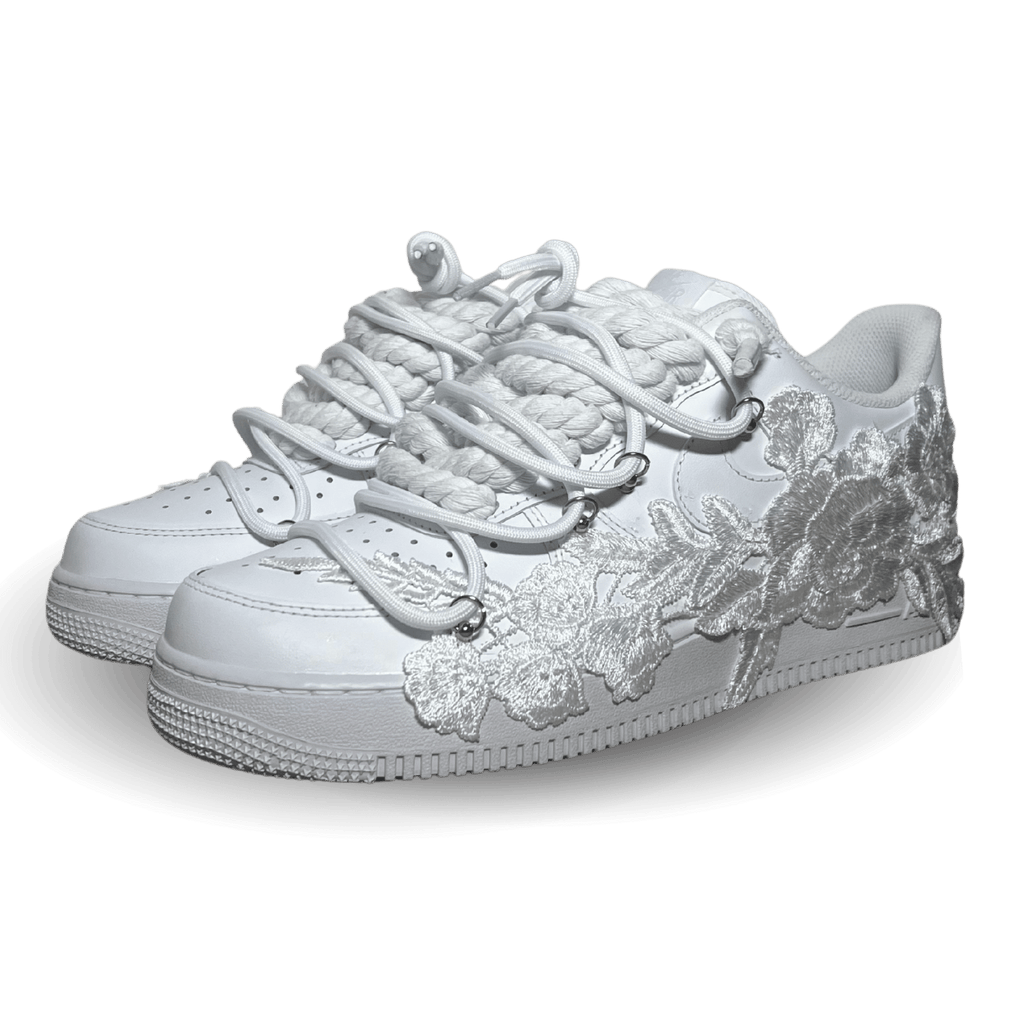 Nike Air Force 1 Rose Pure White Laced Up Csanadsoles
