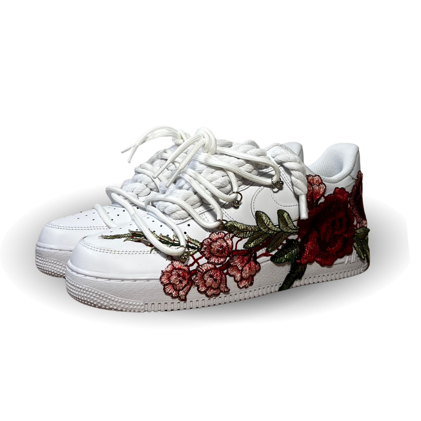 Nike Air Force 1 Rose Red Laced Up Csanadsoles