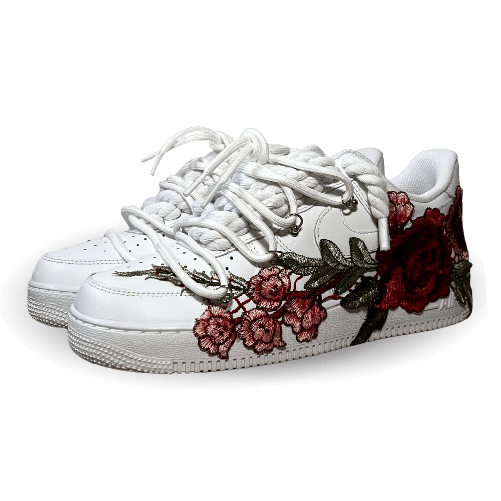 Nike Air Force 1 Rose Red Laced Up Csanadsoles