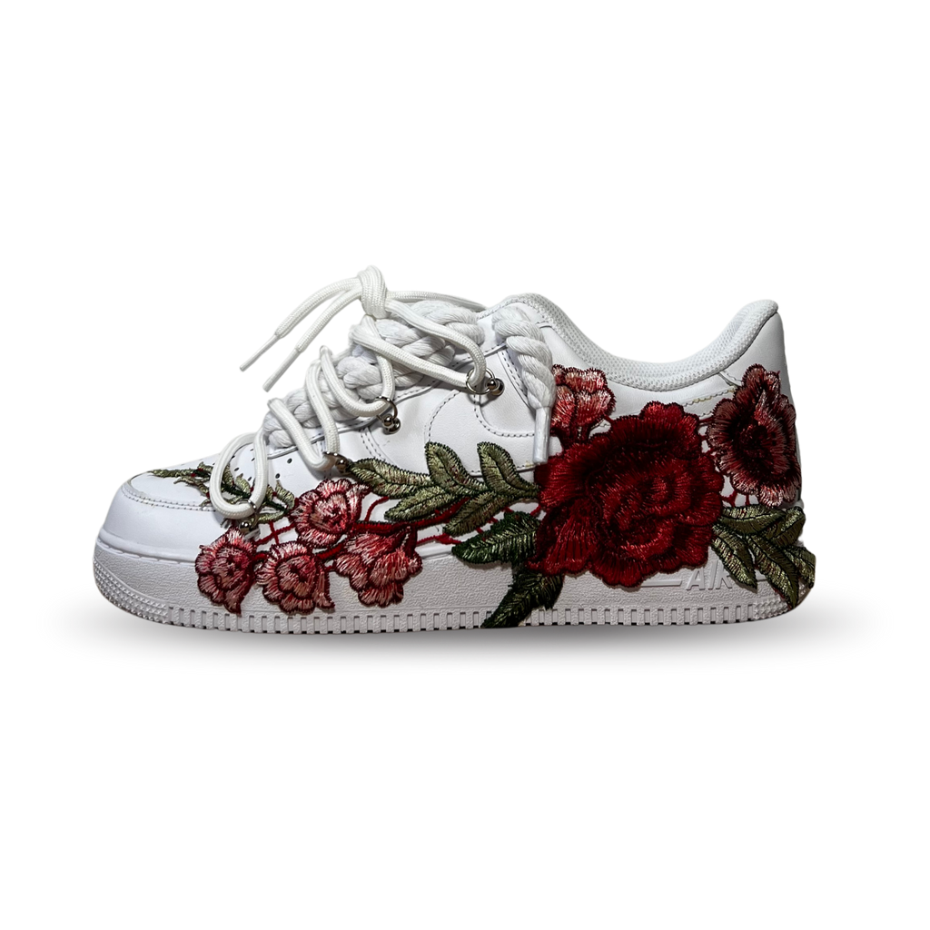 Nike Air Force 1 Rose Red Laced Up Oldalnézet