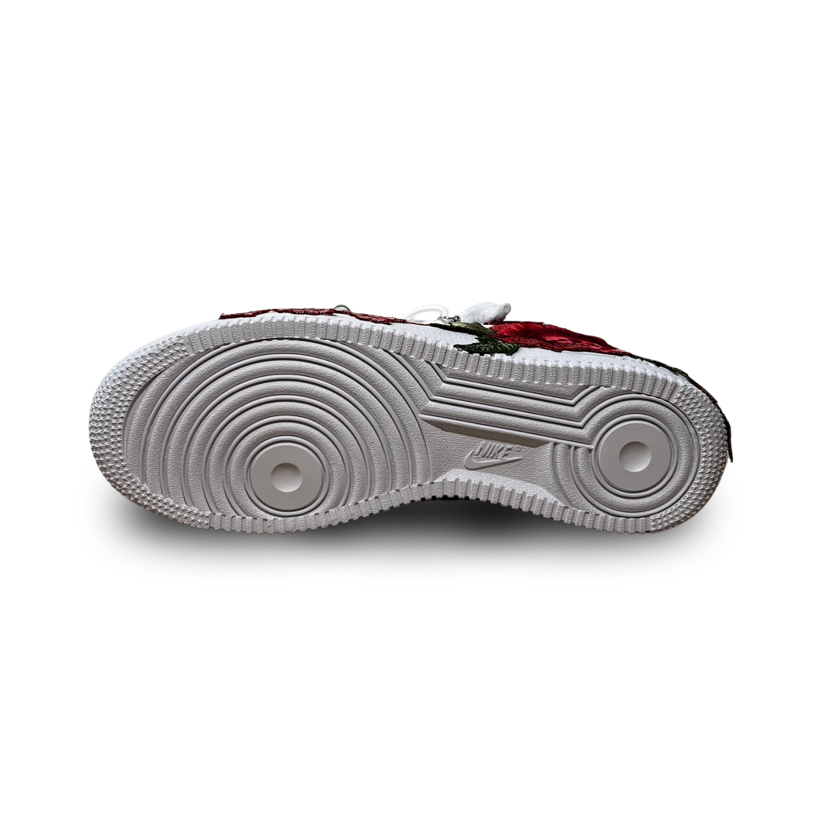 Nike Air Force 1 Rose Red Laced Up Talp