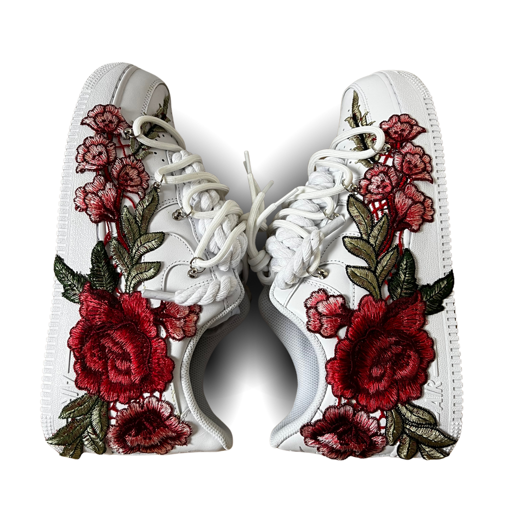Nike Air Force 1 Rose Red Laced Up Rózsanézet