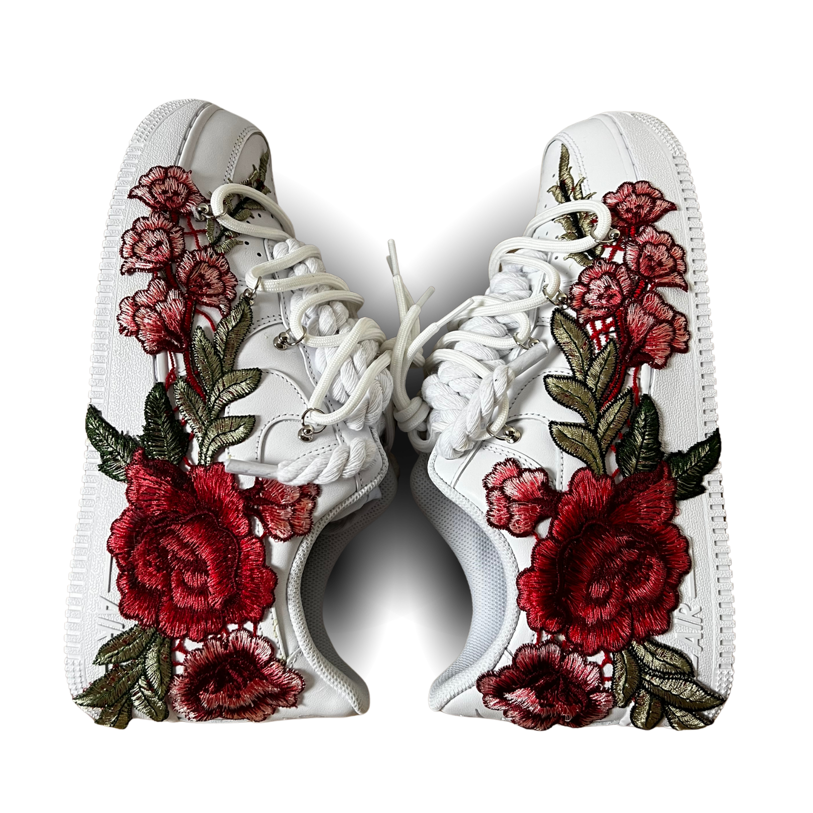 Nike Air Force 1 Rose Red Laced Up Rózsanézet